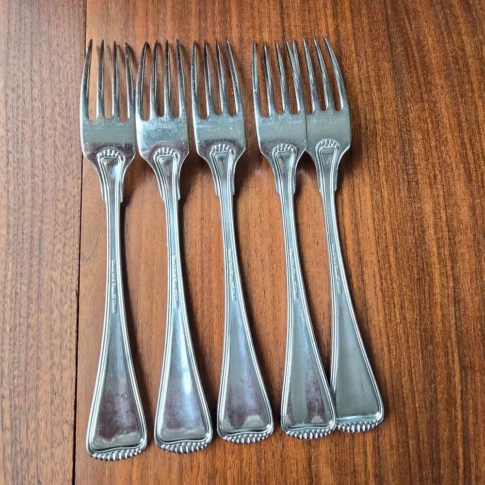 Towle Hamilton Dinner Forks Stainless Steel Germany 18/8 Satin Handle Set of 5